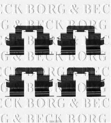 BORG & BECK bbk1376 -  Комплектующие, колодки дискового тормоза